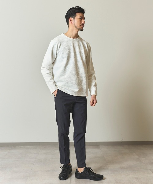 TETE HOMME(テットオム)の「ジオメトリックジャガードロンT(Tシャツ/カットソー・メンズ・ホワイト/グリーン/グレー・MEDIUM/LARGE/X-LARGE)」の16枚目の写真