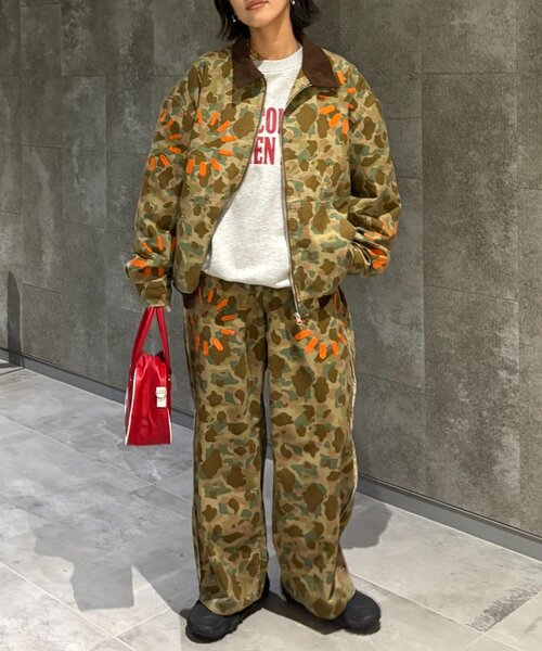 SOUNDSGOOOOD（サウンズグッド）の「【SOUNDS GOOOOD】加工ダックフリンジパンツ（チノパンツ・レディース・カーキ・ONE SIZE）」の6枚目の写真