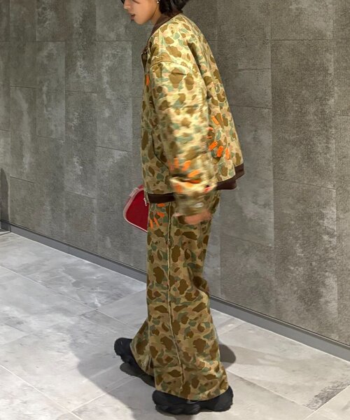 SOUNDSGOOOOD（サウンズグッド）の「【SOUNDS GOOOOD】加工ダックフリンジパンツ（チノパンツ・レディース・カーキ・ONE SIZE）」の7枚目の写真