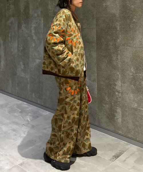 SOUNDSGOOOOD（サウンズグッド）の「【SOUNDS GOOOOD】加工ダックフリンジパンツ（チノパンツ・レディース・カーキ・ONE SIZE）」の9枚目の写真