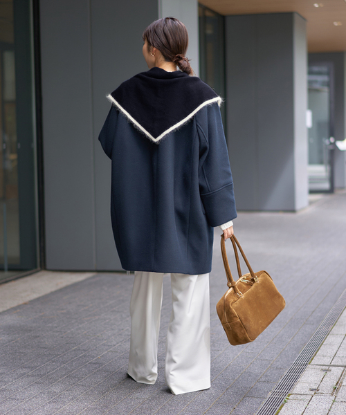 IENA(イエナ)の「ASAUCE MELER/アソースメレ TRICOLOR SCARF スカーフ AM25FSC266(バンダナ/スカーフ・レディース・ピンク/ブルー・FREE)」の11枚目の写真