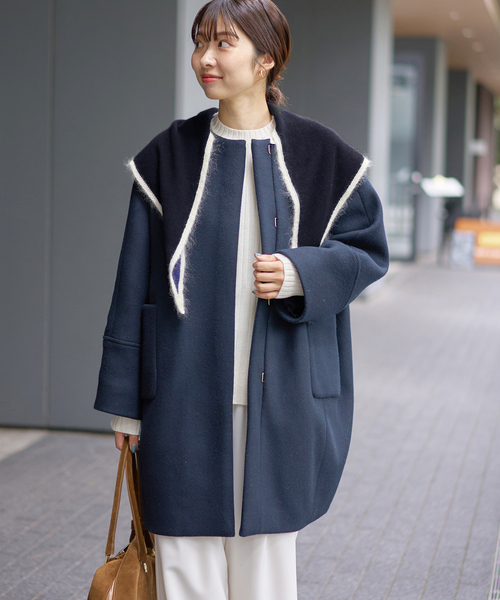 IENA(イエナ)の「ASAUCE MELER/アソースメレ TRICOLOR SCARF スカーフ AM25FSC266(バンダナ/スカーフ・レディース・ピンク/ブルー・FREE)」の12枚目の写真