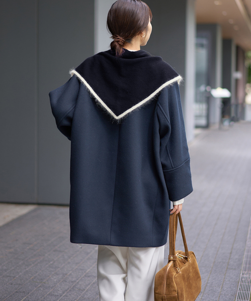 IENA(イエナ)の「ASAUCE MELER/アソースメレ TRICOLOR SCARF スカーフ AM25FSC266(バンダナ/スカーフ・レディース・ピンク/ブルー・FREE)」の13枚目の写真