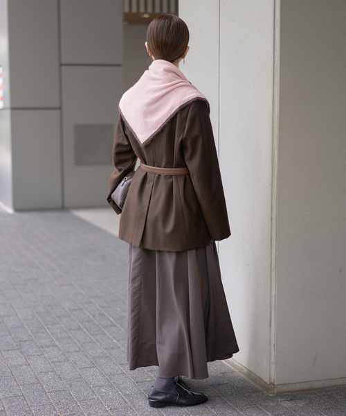 ASAUCE MELER/アソースメレ TRICOLOR SCARF スカーフ AM25FSC266 ASAUCE MELER/アソースメレ TRICOLOR SCARF スカーフ AM25FSC266