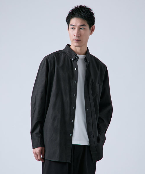 OSKR(オーエスケーアール)の「OSKR別注 チャックオーバーシャツ(シャツ/ブラウス・メンズ・ブラック/ブラウン・MEDIUM/LARGE)」の14枚目の写真
