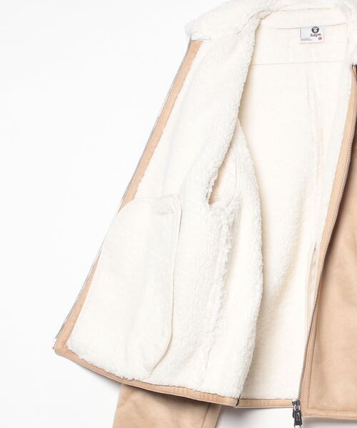 MARINE ベージュ ジップアップジャケット XTFJK06H4 ライトフリースハイネックジップアップ ジャケット