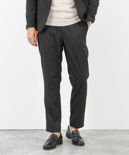 NOLLEY’S（ノーリーズ）の「《セットアップ対応》【Active Jersey】ホームスパン ストレッチイージーPT 25AW（その他パンツ・メンズ・チャコールグレー/グレー/ネイビー・M/L/XL/XXL/S）」の2枚目の写真