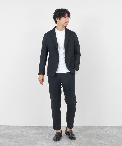 NOLLEY’S（ノーリーズ）の「《セットアップ対応》【Active Jersey】ホームスパン ストレッチイージーPT 25AW（その他パンツ・メンズ・チャコールグレー/グレー/ネイビー・M/L/XL/XXL/S）」の4枚目の写真