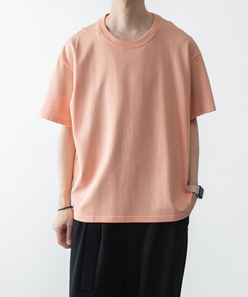 ATTACHMENT（アタッチメント）の「ソフトピケ S/S TEE / SOFT PIQUE S/S TEE（Tシャツ/カットソー・メンズ・グレー/ライトオレンジ系/ブラック・3/2/1/4）」の15枚目の写真