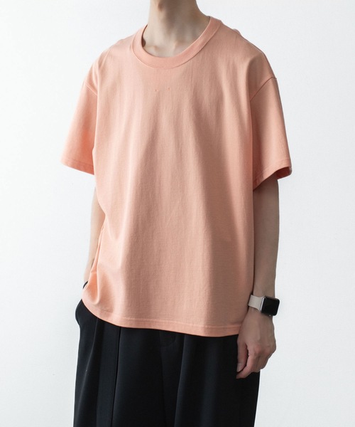 ATTACHMENT（アタッチメント）の「ソフトピケ S/S TEE / SOFT PIQUE S/S TEE（Tシャツ/カットソー・メンズ・グレー/ライトオレンジ系/ブラック・3/2/1/4）」の16枚目の写真