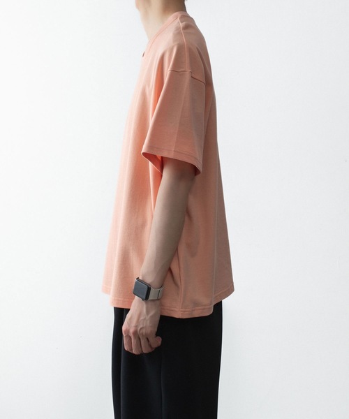 ATTACHMENT（アタッチメント）の「ソフトピケ S/S TEE / SOFT PIQUE S/S TEE（Tシャツ/カットソー・メンズ・グレー/ライトオレンジ系/ブラック・3/2/1/4）」の17枚目の写真
