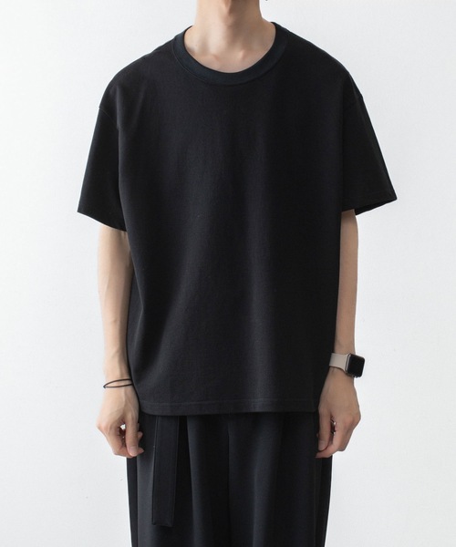 ATTACHMENT（アタッチメント）の「ソフトピケ S/S TEE / SOFT PIQUE S/S TEE（Tシャツ/カットソー・メンズ・グレー/ライトオレンジ系/ブラック・3/2/1/4）」の22枚目の写真