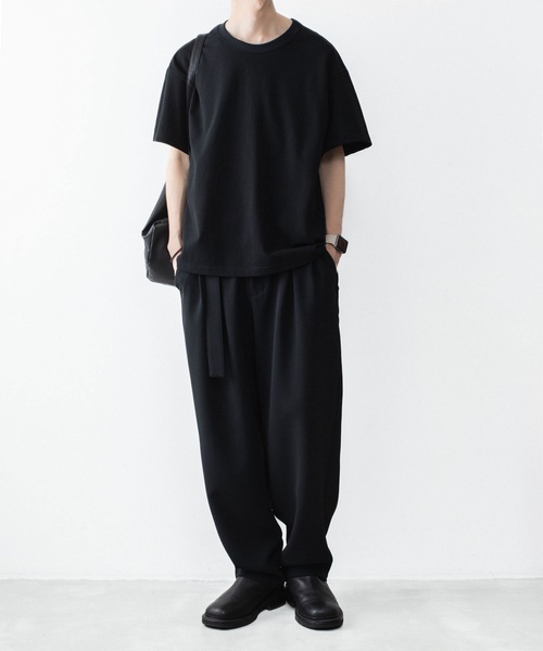 ATTACHMENT（アタッチメント）の「ソフトピケ S/S TEE / SOFT PIQUE S/S TEE（Tシャツ/カットソー・メンズ・グレー/ライトオレンジ系/ブラック・3/2/1/4）」の14枚目の写真