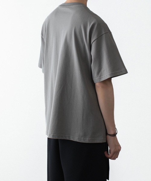 ATTACHMENT（アタッチメント）の「ソフトピケ S/S TEE / SOFT PIQUE S/S TEE（Tシャツ/カットソー・メンズ・グレー/ライトオレンジ系/ブラック・3/2/1/4）」の7枚目の写真