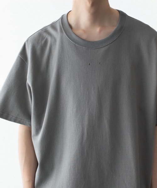 ATTACHMENT（アタッチメント）の「ソフトピケ S/S TEE / SOFT PIQUE S/S TEE（Tシャツ/カットソー・メンズ・グレー/ライトオレンジ系/ブラック・3/2/1/4）」の8枚目の写真