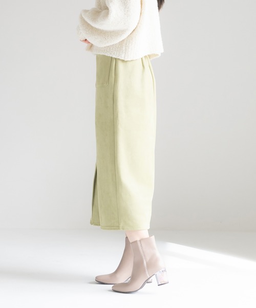 JELLY BEANS(ジェリービーンズ)の「クリアフラワーヒールショートブーツ(204-58124)JELLY BEANS(ジェリービーンズ)(ブーツ・レディース・グレイッシュベージュ・M/S/L)」の11枚目の写真