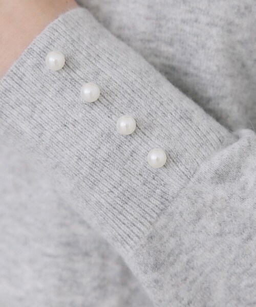 index（インデックス）の「ふんわりボトルネックパフスリーブニット【洗濯機OK】（ニット/セーター・レディース・オフホワイト/グレー/チャコールグレー/イエロー系その他/ピンク/サックスブルー系7・36/38/40/42）」の18枚目の写真