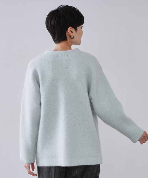 OPAQUE.CLIP（オペークドットクリップ）の「アンゴラ/フォックスブレンド　ニットカーディガン【洗濯機OK】（カーディガン/ボレロ・レディース・アイボリー/ブラウン系/グリーン系・00）」の22枚目の写真