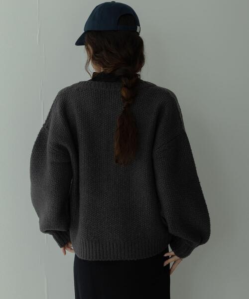 URBAN RESEARCH Sonny Label（アーバンリサーチサニーレーベル）の「ヘンリーネックニットプルオーバー（ニット/セーター・レディース・ベージュ/オフホワイト/グレー・FREE）」の7枚目の写真