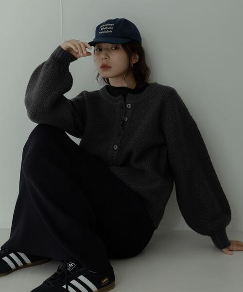 URBAN RESEARCH Sonny Label（アーバンリサーチサニーレーベル）の「ヘンリーネックニットプルオーバー（ニット/セーター・レディース・ベージュ/オフホワイト/グレー・FREE）」の10枚目の写真
