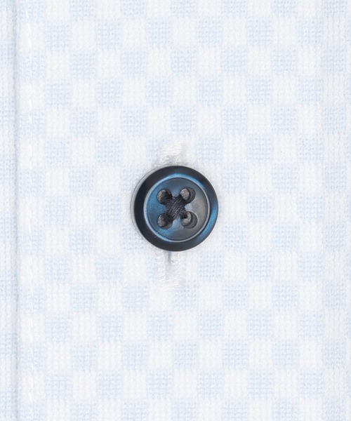TOKYO SHIRTS(トウキョウシャツ)の「形態安定ノンアイロン ボタンダウン 長袖ストレッチビジネスワイシャツ(大きいサイズ・長いサイズ)(ビジネスシャツ・メンズ・サックスブルー・首回り47cm-裄丈90cm/首回り47cm-裄丈86cm/首回り45cm-裄丈90cm/首回り45cm-裄丈86cm/首回り45cm-裄丈82cm/首回り42cm-裄丈90cm/首回り41cm-裄丈90cm/首回り39cm-裄丈88cm/首回り43cm-裄丈90cm)」の4枚目の写真