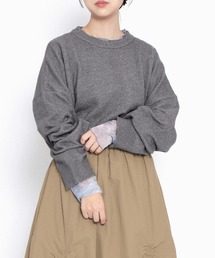 PUNYUS | クルーネックカラーニット(ニット/セーター)