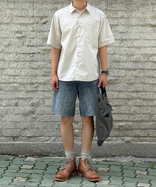 MUSINSA STANDARD（ムシンサスタンダード）の「クリーズウォッシュドルーズストレートデニムパンツ[ライトインディゴ]（デニムパンツ・メンズ・その他・40/38/33/26/27/28/29/42/36/34/32/30/31）」の9枚目の写真