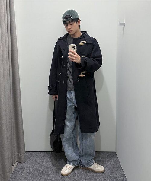 MUSINSA STANDARD（ムシンサスタンダード）の「クリーズウォッシュドルーズストレートデニムパンツ[ライトインディゴ]（デニムパンツ・メンズ・その他・40/38/33/26/27/28/29/42/36/34/32/30/31）」の16枚目の写真