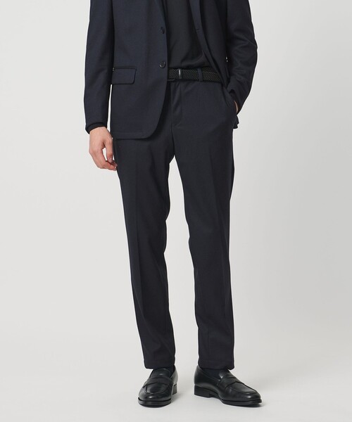 ホームスパン ジャージー ノープリーツ パンツ UA COZY ウォッシャブル