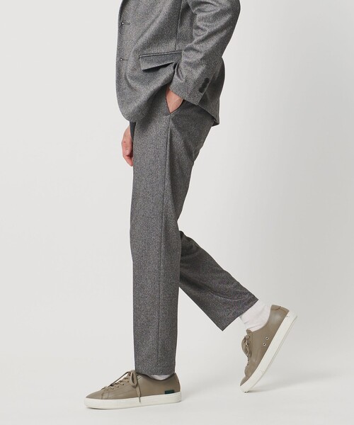 ホームスパン ジャージー ノープリーツ パンツ UA COZY ウォッシャブル