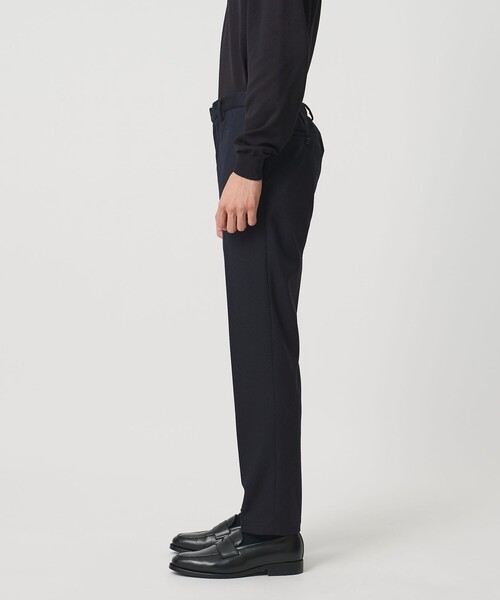 UNITED ARROWS(ユナイテッドアローズ)の「ホームスパン ジャージー ノープリーツ パンツ UA COZY ウォッシャブル ヨコストレッチ 防しわ(スラックス・メンズ・ネイビー/グレー系・XL/M/L/XXL/S)」の10枚目の写真