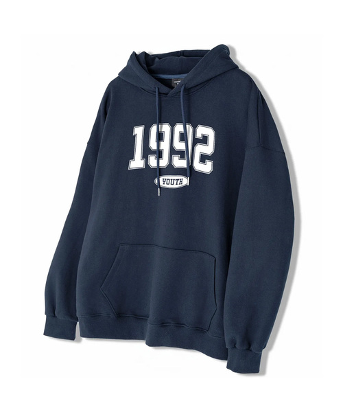 UNDEROFF(アンダーオフ)の「アセンティックリラックスド1992フードパーカーネイビー(パーカー・レディース・ネイビー・SMALL/MEDIUM/LARGE/X-LARGE)」の1枚目の写真