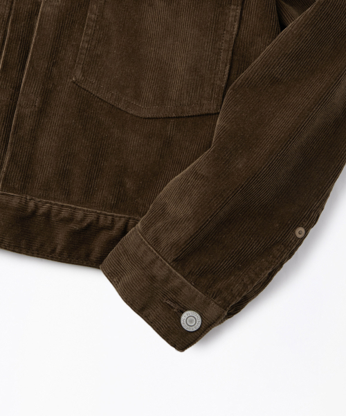 OUTSTANDING(アウトスタンディング)の「CORDUROY 2ND JACKET_BROWN(デニムジャケット・メンズ・その他・SMALL/MEDIUM/LARGE)」の4枚目の写真