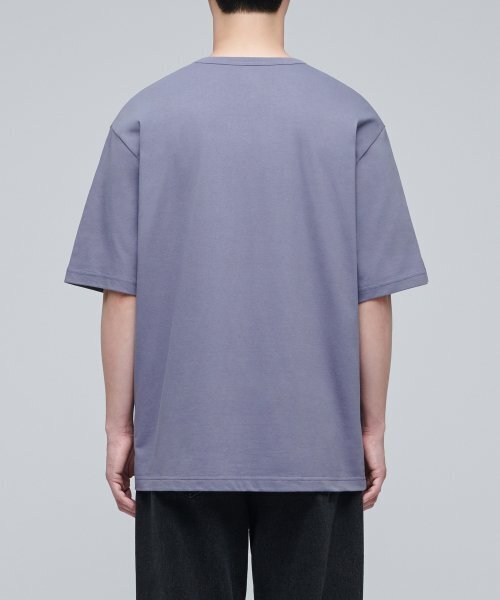 MUSINSA STANDARD（ムシンサスタンダード）の「リラックスフィットクルーネックTシャツ[パープルグレー]（Tシャツ/カットソー・メンズ・その他・LARGE/X-LARGE/XX-LARGE/XXX-LARGE/SMALL/MEDIUM）」の3枚目の写真