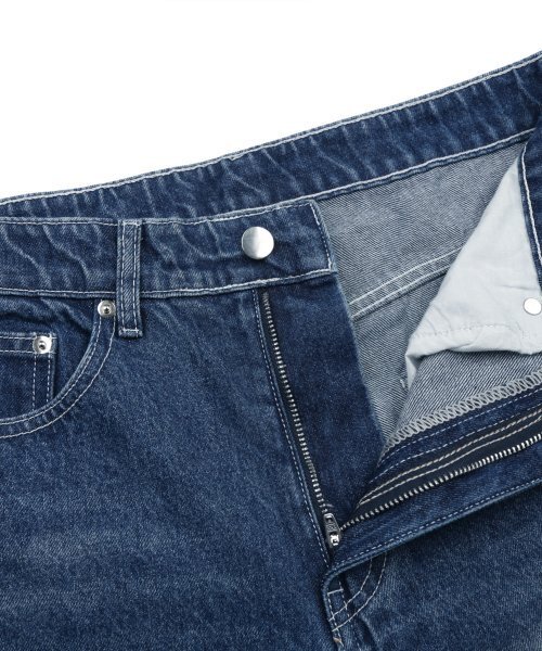 TRILLION(トリリオン)の「フロントウォッシュワイドデニムパンツ(NORMAL BLUE)(デニムパンツ・レディース・その他・SMALL/MEDIUM/LARGE/X-LARGE)」の5枚目の写真