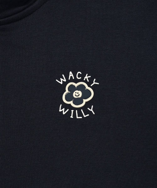 Wacky WiLLy(ワッキーウィリー)の「ウィメンズリリークロップカラー ハーフジップ ネイビー(スウェット・レディース・その他・SMALL/MEDIUM/LARGE)」の5枚目の写真