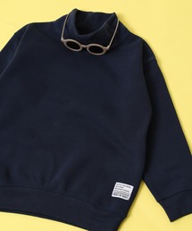 スウェット ハイネックトップス」に該当するブルー・ネイビー/青色系の