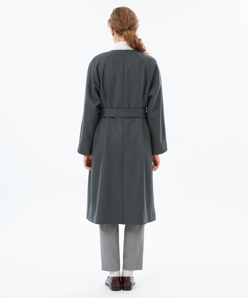 セール】【WEB&一部店舗限定】メルトンノーカラーコート（ノーカラー