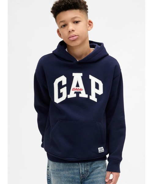 セール】リラックスフィット GAPロゴパーカー (キッズ)（パーカー