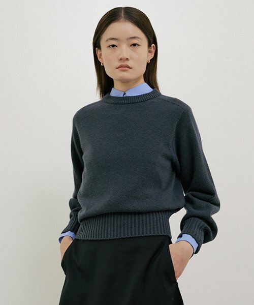 LINGSEOUL(リングソウル)の「whole garment volume knit-charcoal(ニット/セーター・レディース・その他・FREE)」の1枚目の写真
