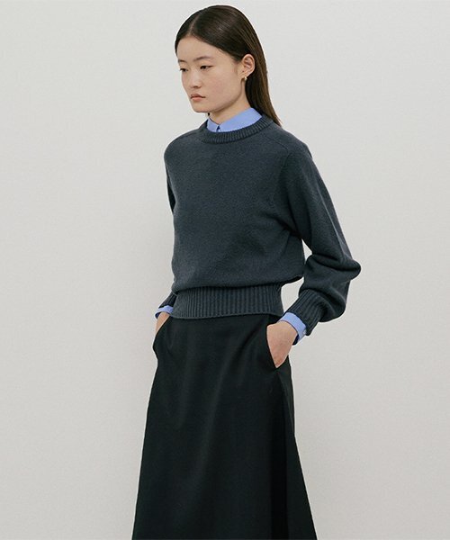 LINGSEOUL(リングソウル)の「whole garment volume knit-charcoal(ニット/セーター・レディース・その他・FREE)」の2枚目の写真