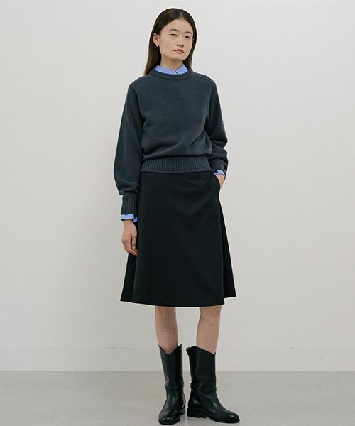 LINGSEOUL(リングソウル)の「whole garment volume knit-charcoal(ニット/セーター・レディース・その他・FREE)」の3枚目の写真