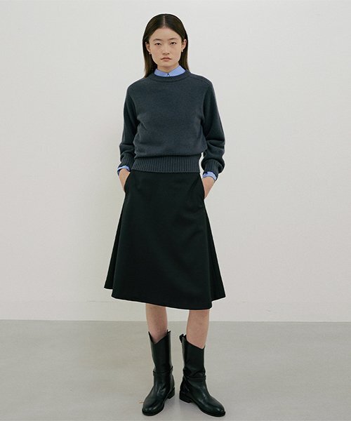 LINGSEOUL(リングソウル)の「whole garment volume knit-charcoal(ニット/セーター・レディース・その他・FREE)」の4枚目の写真
