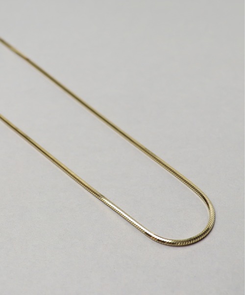 ieLS(イエルズ)の「金属アレルギー対応「ieLS」ステンレススネークチェーンネックレス(ネックレス・メンズ・シルバー/ゴールド・ONE SIZE)」の5枚目の写真
