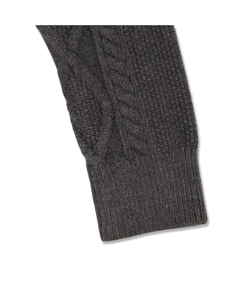 Guess(ゲス)の「Long Sleeves Shrug Cable Daphne Dress ニットワンピース(ワンピース・レディース・ブラウン/チャコールグレー/アイボリー・MEDIUM/X-SMALL/SMALL/LARGE)」の8枚目の写真