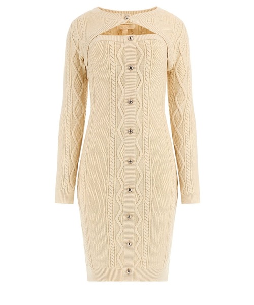 ワンピース guess Long Sleeves Shrug Cable Daphne Dress ニットワンピース | GUESS