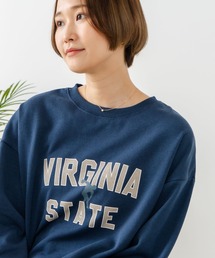 LB/S （エルビーエス）の「【DISCUS/ディスカス】カレッジロゴ 裏起毛スウェット 裾ラウンド（スウェット）」