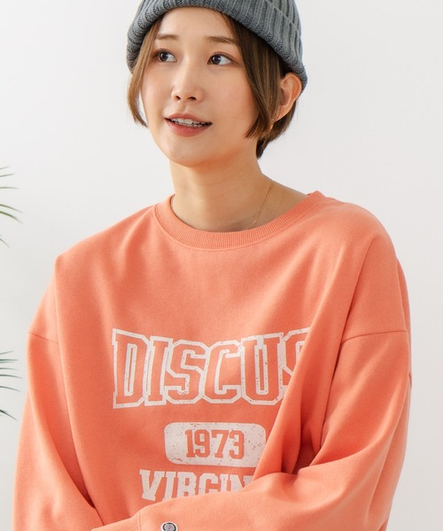 DISCUS(ディスカス)の「【DISCUS/ディスカス】カレッジロゴ 裏起毛スウェット 裾ラウンド(スウェット・レディース・その他1/その他2/その他5/その他3/その他6/その他/その他4/その他7・LARGE/MEDIUM)」の3枚目の写真