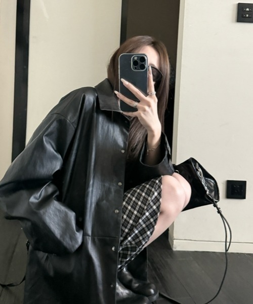 gossip！ロサンゼルス（ゴシップロサンゼルス）の「Y2Kガーリー レトロチェックAラインスカート（ミディアム丈）（スカート・レディース・チェック・L/M/S）」の16枚目の写真