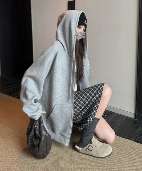 gossip！ロサンゼルス（ゴシップロサンゼルス）の「Y2Kガーリー レトロチェックAラインスカート（ミディアム丈）（スカート・レディース・チェック・L/M/S）」の19枚目の写真